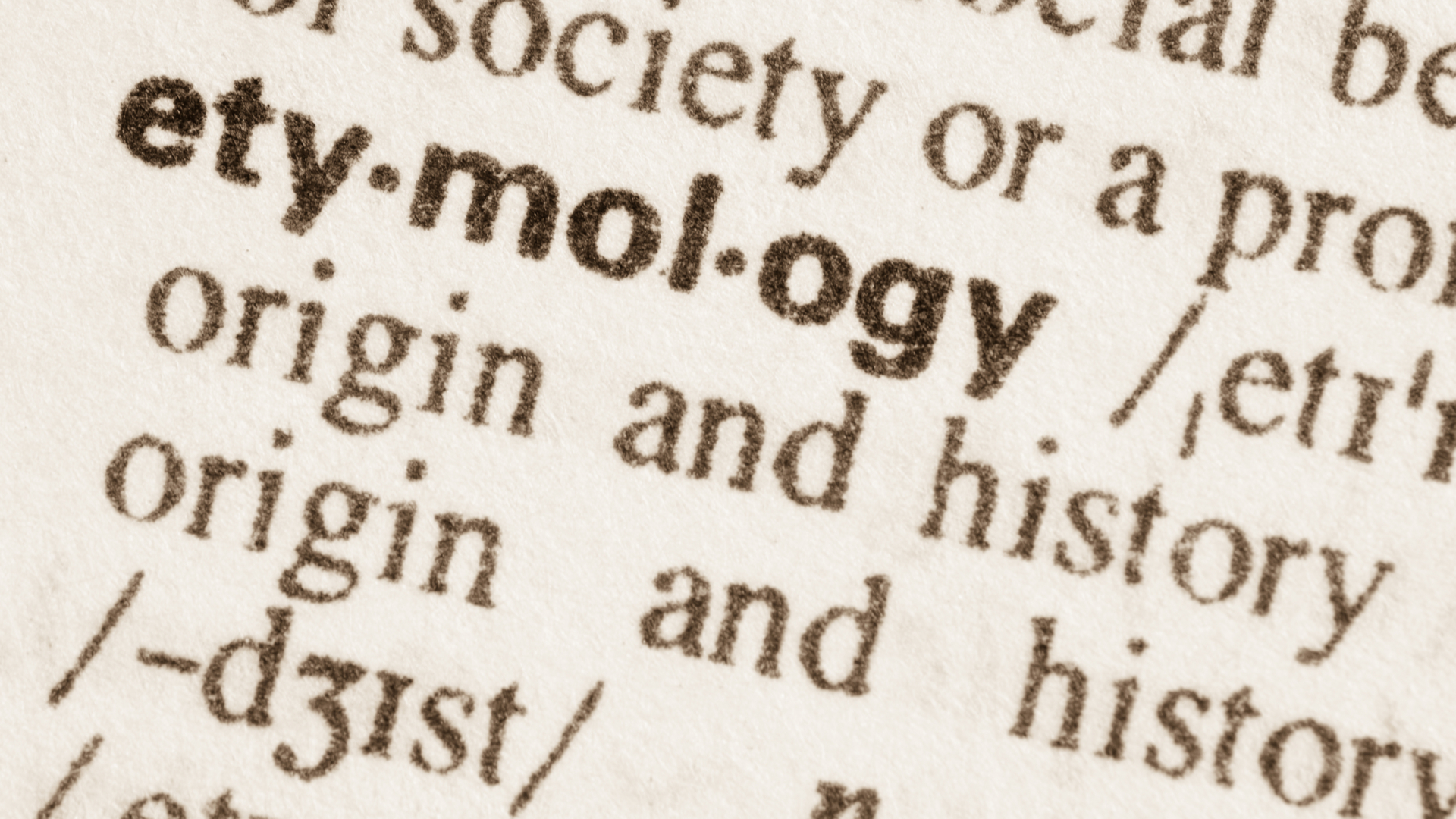 Etymologie
